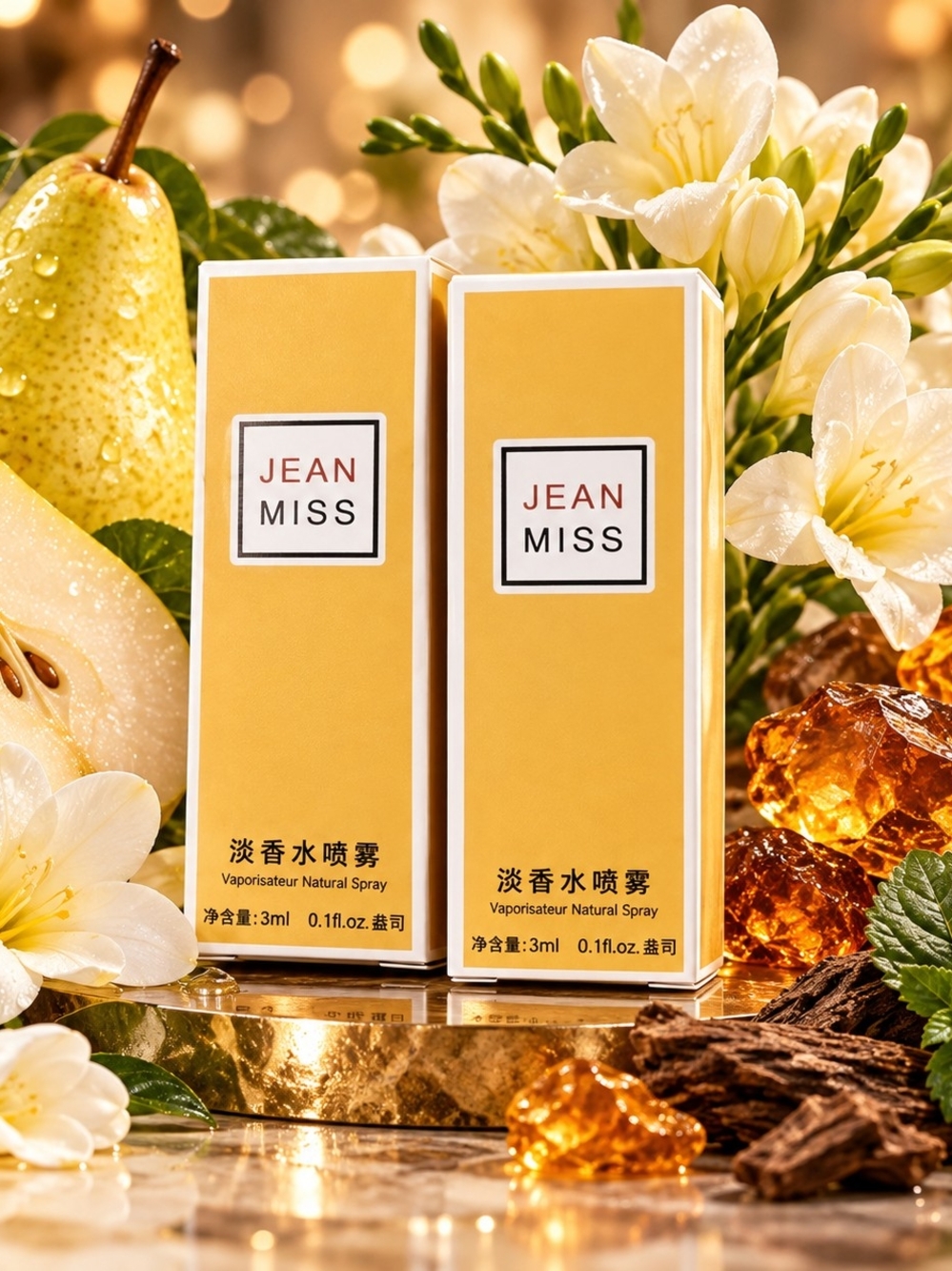Jean Miss Pear & Freesia Fresh Set Of 2 Floral Spray 1oz each 948